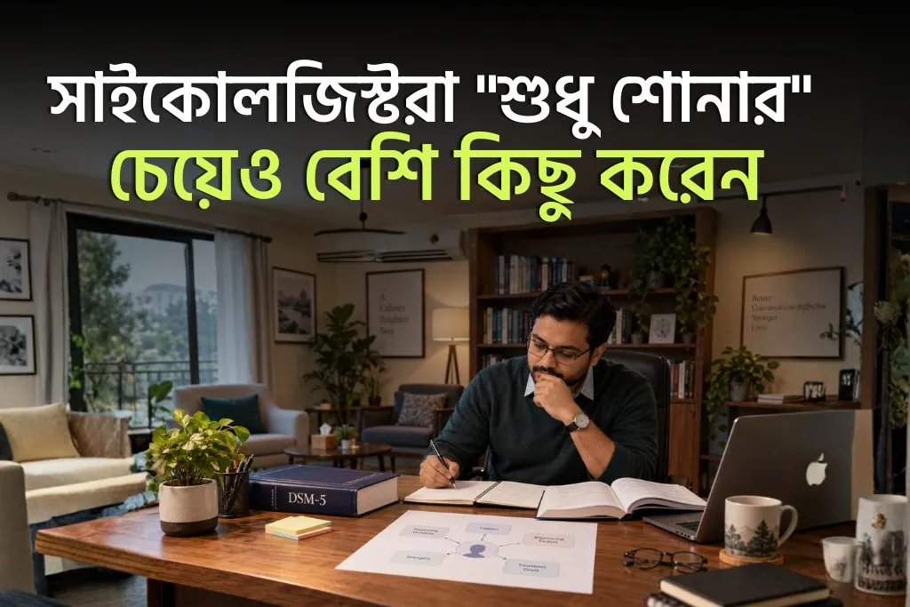 শুধু মাথা নাড়া নয়: সাইকোলজিস্টরা কেন "শুধু শোনার" চেয়েও বেশি কিছু করেন